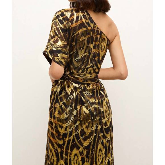 NEW MARIE OLIVER farrow dress in gold - Picture 3 of 3